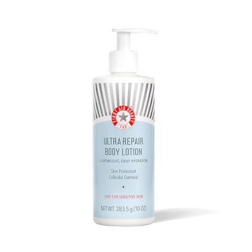 First Aid Beauty Body Lotion - Lightweight Daily Hydration for Sensitive Skin - 10 oz