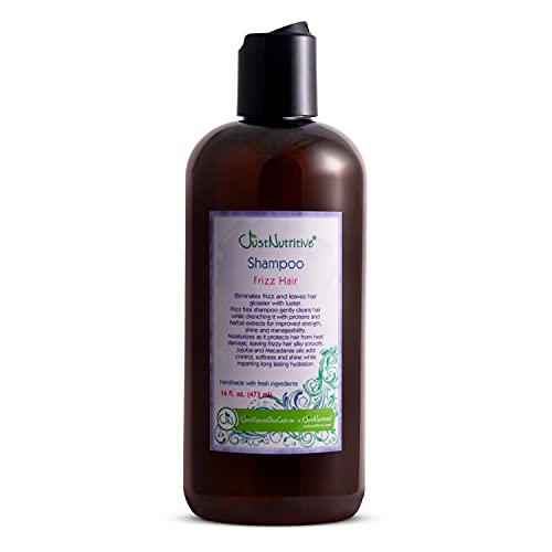 Just Nutritive Shampoo - Tames Frizz, Nourishing Natural Ingredients, Orange Scent - 16 fl oz