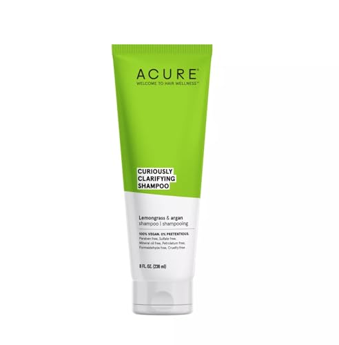 ACURE Clarifying Shampoo - Removes Buildup, Boosts Shine, Lemongrass & Argan - 8 Fl Oz