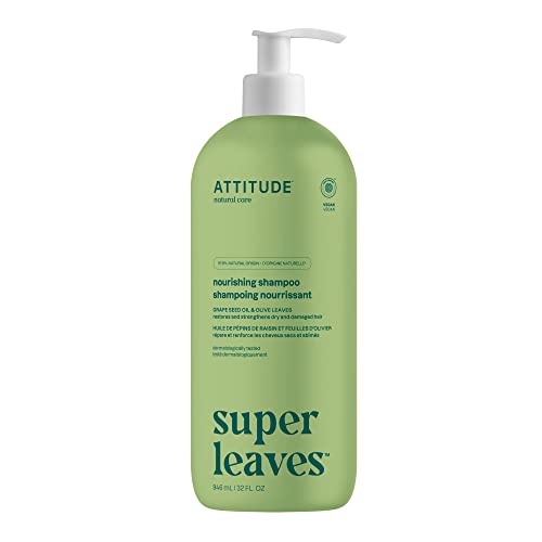 ATTITUDE Nourishing Hair Shampoo - EWG Verified, Vegan, Naturally Derived, 32 Fl Oz