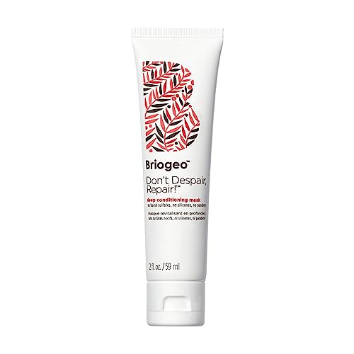 Briogeo Hair Mask - Strengthens & Repairs Dry, Damaged Hair, Vegan, 97% Naturally-Derived - 2 fl oz