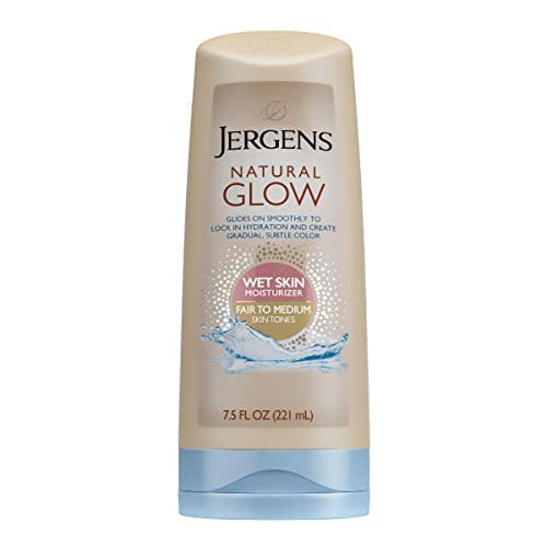 Jergens Natural Glow Self Tanner - Flawless, Gradual Color, Moisturizes Wet Skin - 7.5oz