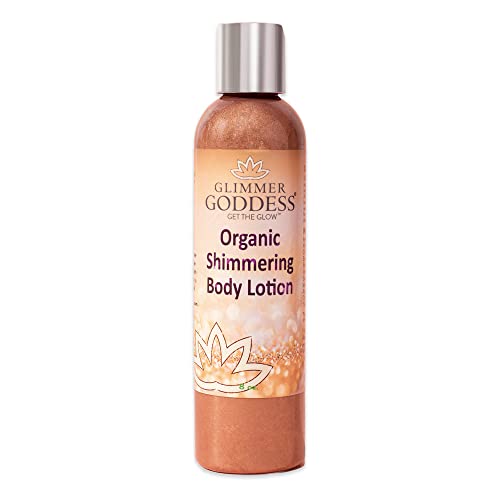 Glimmer Goddess Organic Body Bronzer - Natural Radiance, Hydrating Formula - 8oz