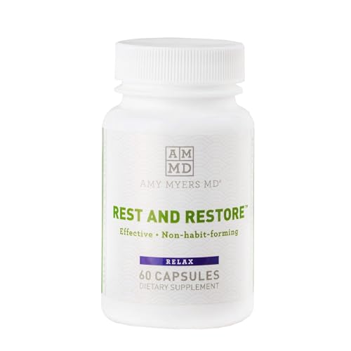 Rest and Restore Sleep Supplement - Supports Relaxation, Non-GMO, Allergen-Friendly - 60 Capsules