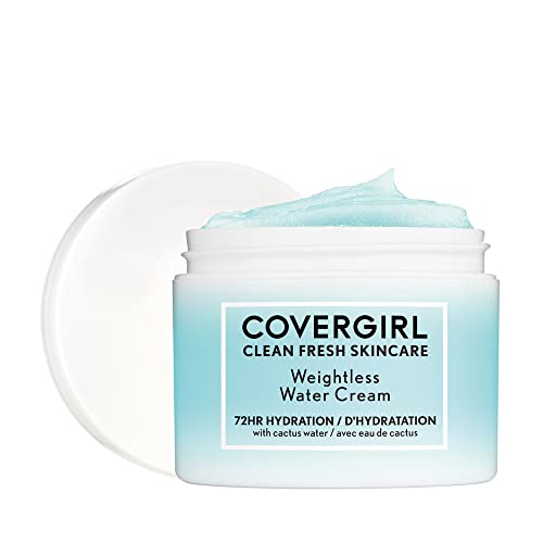 COVERGIRL Moisturizer - 72HR Hydration, Oil-Free, 100% Vegan, Cactus Water & Hyaluronic Acid - 2oz