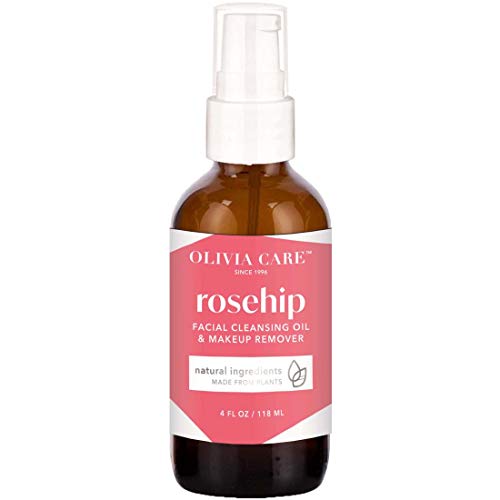 Olivia Care Rosehip Facial Cleansing Oil - Removes Impurities, Hydrates & Soothes Skin - 4 FL OZ