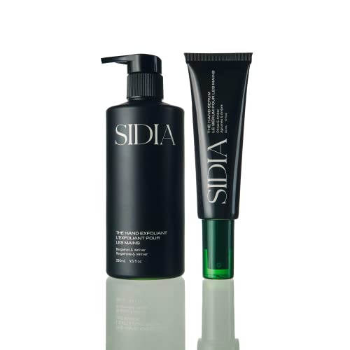 SIDIA Hand Care Set - Nourishing Exfoliator & Hydrating Serum, Vegan, Cruelty-Free - 2pcs