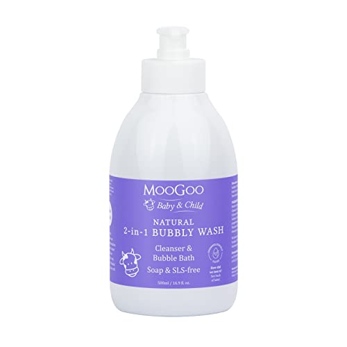 MooGoo 2-in-1 Bubbly Wash - Gentle Cleansing for Sensitive Skin, Vegan & Cruelty-Free - 250ml