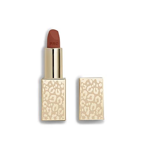 Revolution Pro Blushed Satin Matte Lipstick - Intense Color, Vegan, Cruelty-Free - Cashmere, 3.2g