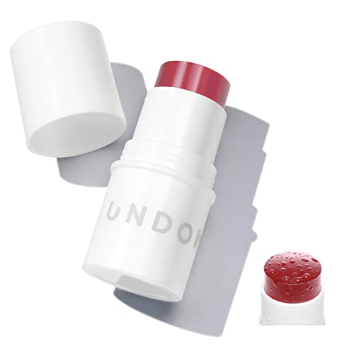 Undone Beauty Water Blush Stick - Natural Dewy Finish, Vegan, Non-Comedogenic - Merlot, 0.19 oz