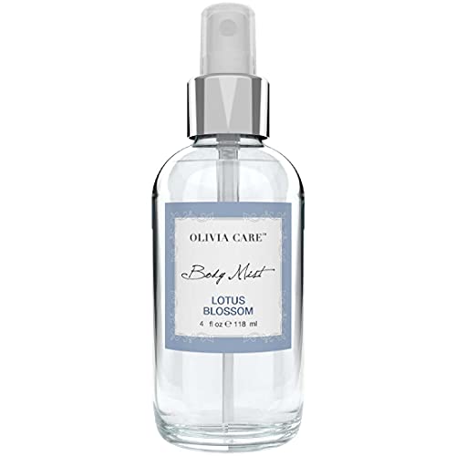 Olivia Care Body Mist - Refreshing Lotus Blossom Aroma, Hydrating & Odor Eliminating - 8oz