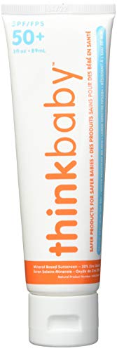 Think Baby Sunscreen SPF 50 - Mineral-Based, Non-Toxic, Lightweight - 3 oz