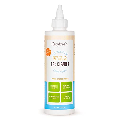 Oxyfresh Dog Ear Cleaner - Relieves Itchy Ears, Non-Toxic Formula - 8oz