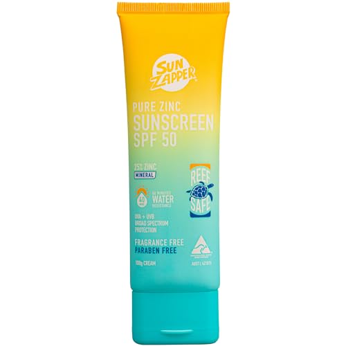 Sun Zapper Pure Zinc Sunscreen SPF 50 - Broad-Spectrum Protection, Nourishing Ingredients - 100g