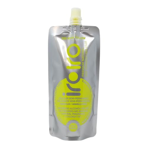 IROIRO Premium Hair Dye - Vibrant Color, Nourishing Ingredients, Eco-Pouch - Neon Yellow 8oz