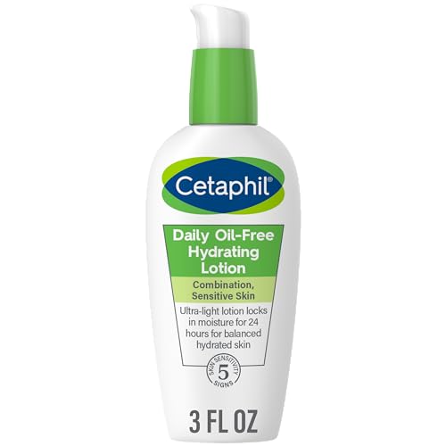 CETAPHIL Daily Hydrating Lotion - 24 Hr Moisture, Hyaluronic Acid, Fragrance-Free - 3 fl oz