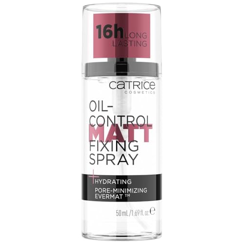 Catrice Oil Control Matt Fixing Spray - Minimizes Pores, 18-Hour Wear, Vegan - 100ml