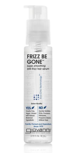 GIOVANNI Hair Serum - Controls Frizz, Adds Shine, Color Safe, Vegan - 2.75 oz (3 Pack)