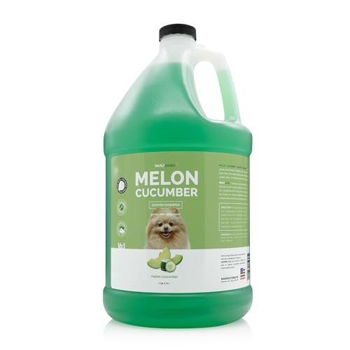 Bark 2 Basics Melon Cucumber Dog Shampoo - Nourishes & Repairs Skin, 1 Gallon Concentrate