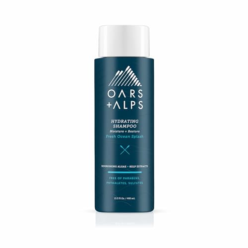 Oars + Alps Hydrating Shampoo - Moisture-Rich Formula with Kelp & Algae Extracts - 13.5oz