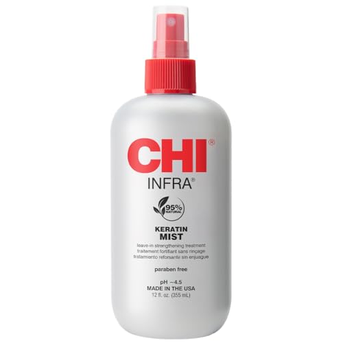 CHI Keratin Mist Hair Spray - Strengthens & Restores Softness, Paraben-Free - 12oz