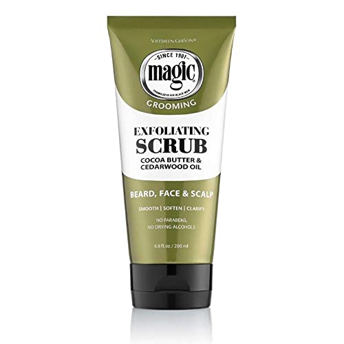 SoftSheen-Carson Men's Grooming Exfoliating Scrub - Softens & Smooths with Cocoa Butter, 6.7oz