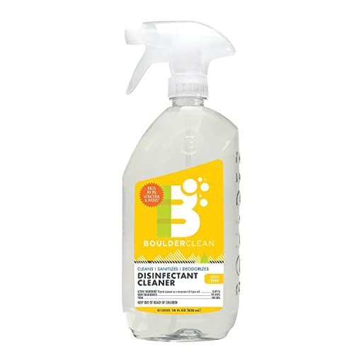 Boulder Clean Disinfectant Spray - Cleans & Disinfects in 1 Step, No Rinse Required - 28oz