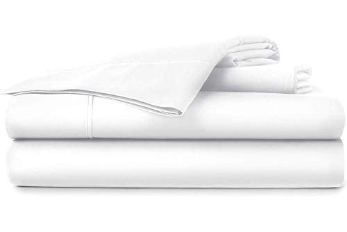 Organic Cotton Bed Sheet Set - Soft, Breathable, 800-TC Luxury, 12" Deep Pocket, Full-XL