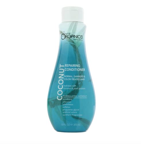 Juice Organics Coconut Conditioner - Repairs & Nourishes, Paraben-Free - 10 fl oz