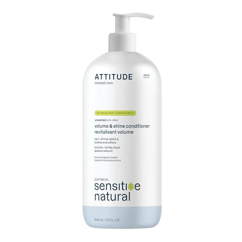 ATTITUDE Hair Conditioner - Soothes Dry Scalp, Vegan, Dermatologically Tested - 32 Fl Oz