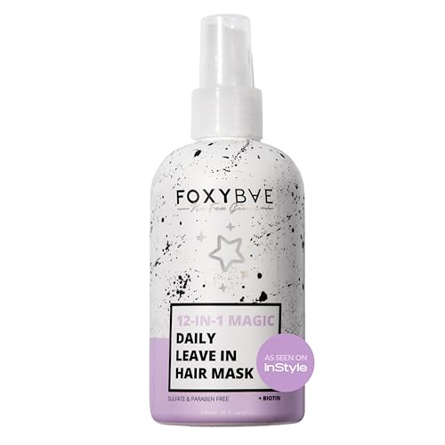 FoxyBae Hair Mask - Restores Dry Hair, Biotin & Shea Butter, No-Rinse - 8oz Leave-in Treatment