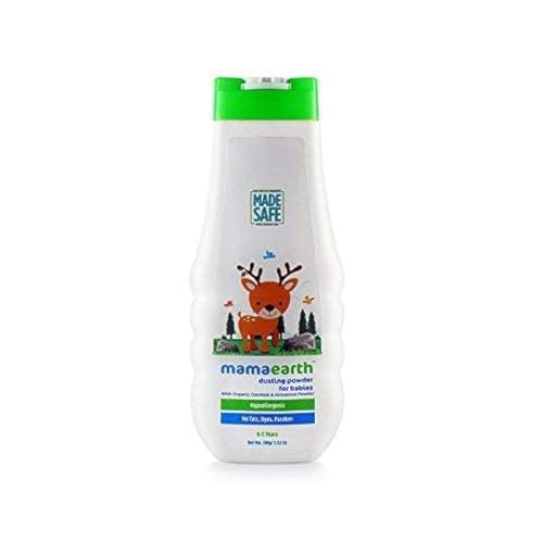 Mamaearth Baby Powder - Gentle Talc-Free Formula with Oatmeal & Cornstarch for Diaper Rash - 5.29oz