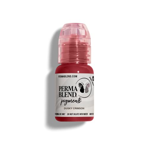 Perma Blend Cosmetic Pigment - Vegan, Safe for Skin, True Color, Dusky Crimson - 0.5oz