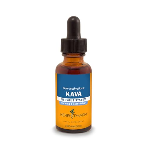 Herb Pharm Organic Kava Extract - Stress Relief & Relaxation, Vegan, Gluten-Free - 1 Oz