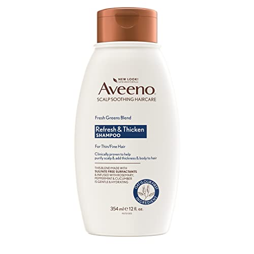 Aveeno Fresh Greens Blend Shampoo - Nourishing Volume with Cucumber & Rosemary - 12 fl oz