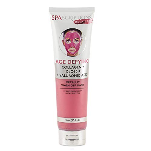 SpaScriptions Age Defying Face Mask - 15-Minute Facial Therapy, pH Balanced - 5oz, Red