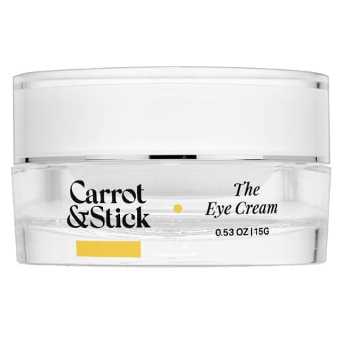 Carrot & Stick Eye Cream - Nourishes, Reduces Puffiness, Plant-Based Ingredients - 0.53 oz