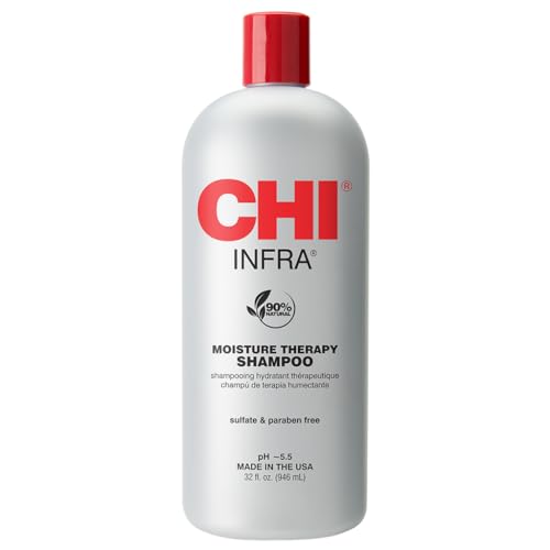 CHI Infra Shampoo - Hydrating Care for Heat-Damaged Hair, Sulfate & Paraben-Free - 32oz