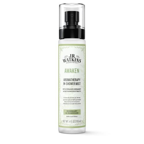 J.R. Watkins Aromatherapy In-Shower Mist - Energizing Rosemary & Rosewood, 4 oz