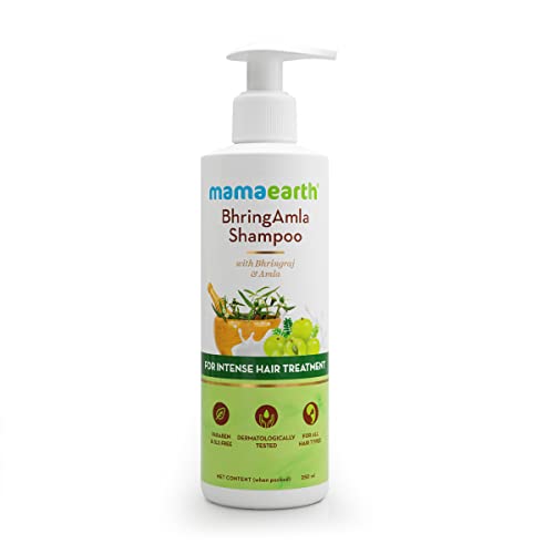 Mamaearth BhringAmla Shampoo - Repairs Damage, Promotes Growth, Natural Ingredients - 250ml