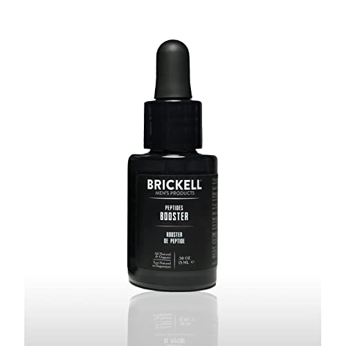 Brickell Men's Protein Peptides Booster Serum - Firms Skin, Boosts Collagen - Unscented, 0.5oz