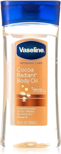 Vaseline Intensive Care Body Oil - Nourishing Cocoa Butter & Almond Oils, 6.8 fl oz