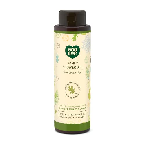 ecoLove Essential Oil Body Wash - Hydrating, Organic Cucumber, Vegan - 17.6 oz