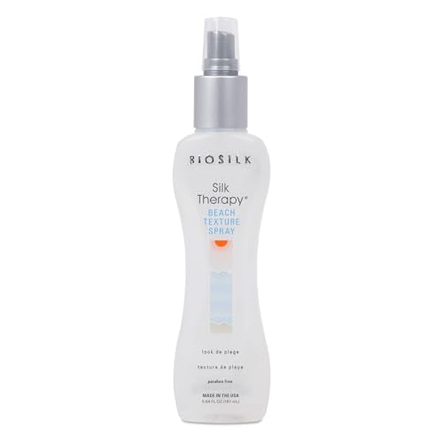 BioSilk Therapy Beach Texture Spray - Enhances Volume & Body with Natural Silk, 5.64 Fl Oz
