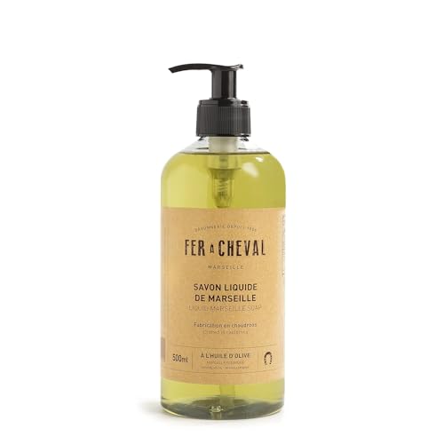 Fer à Cheval Liquid Marseille Soap - Hypoallergenic, Nourishing Olive & Coconut Oils - 16.9 fl oz