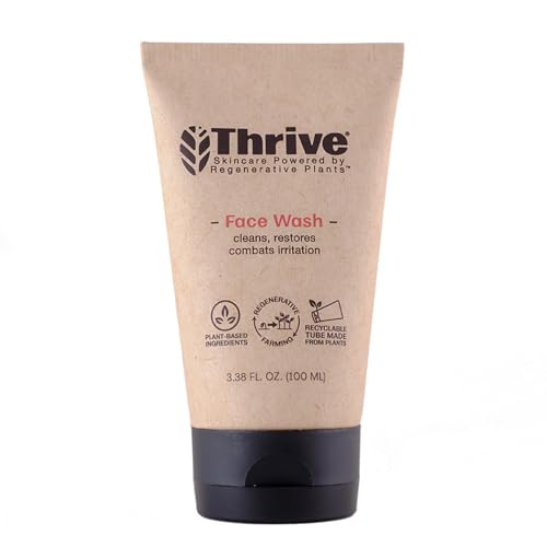 Thrive Natural Care Face Wash Gel - Deep Cleans & Hydrates, Vegan & Certified by Whole Foods - 6oz