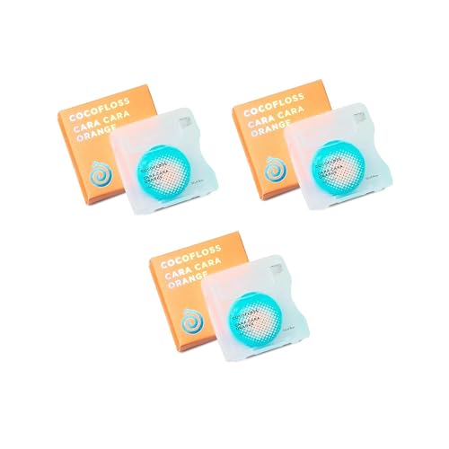 Cocofloss Dental Floss - Dentist-Designed, Coconut Oil Infused, Kid-Friendly - 3 Spools (33 yd Each)