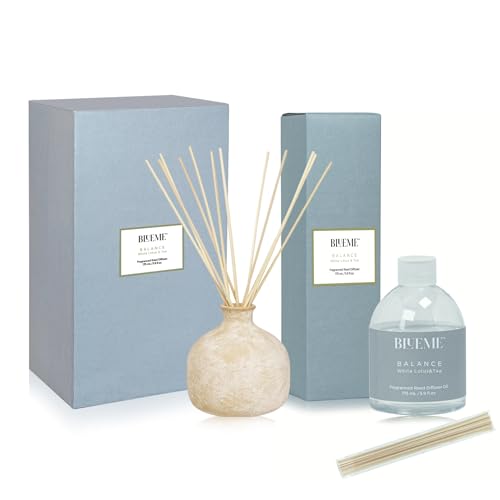 BLUEME Aromatherapy Diffuser - Tranquil Balance with White Lotus & Tea, 5.92 Fl Oz