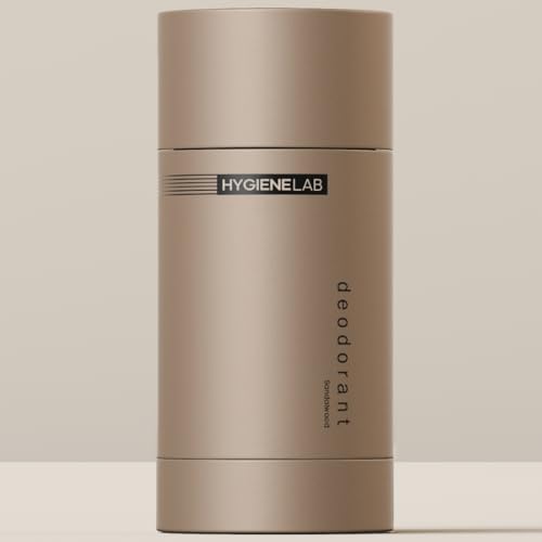 HygieneLab Men's Natural Deodorant - Aluminum Free, EWG Verified, Sandalwood Scent - 2.65oz