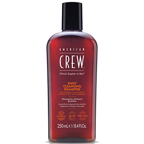 American Crew Shampoo for Men - Daily Cleanser with Vitamin B5, Citrus Mint Fragrance - 8.45 Fl Oz